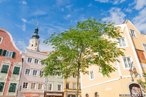 Gemeinde Schärding Bezirk Ried Unterer Stadtplatz (Dirschl Johann) Österreich RI